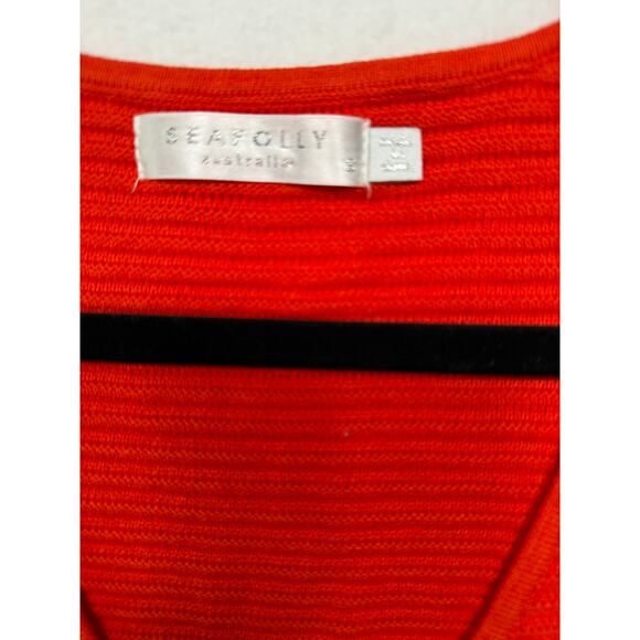 Seafolly Australia Knit Cover Up Dress - Orange/Red - Small - Picture 2 of 3